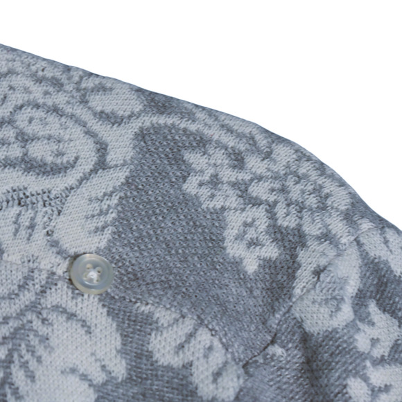 Knox Rose Cardigan Sweater Womens XXL Gray Floral Drape Front Boho Soft Girl - Picture 6 of 14